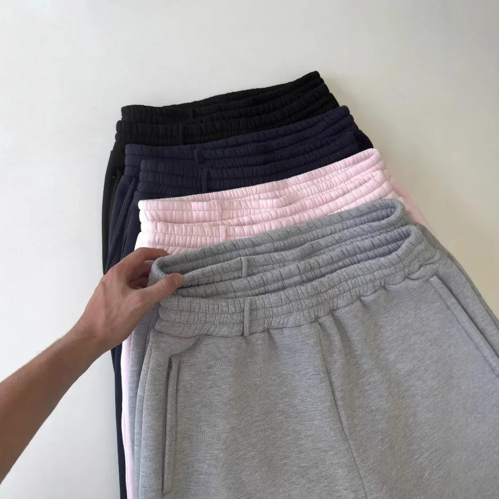 Short de survêtement en coton pour hommes, décontracté, à la mode, respirant, ample, pantalon court de plage, confortable, Gym, basket-ball, Sport, fermeture éclair, été