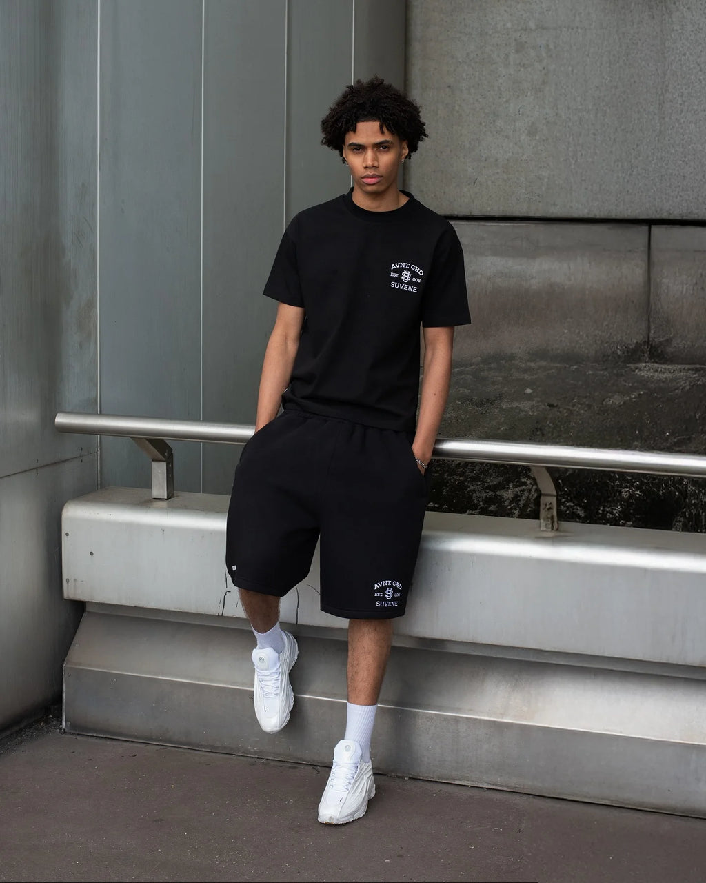 SUVENE été Harajuku Shorts décontractés T-shirt vêtements de sport en coton deux pièces ensemble poche fermeture éclair sport court à manches courtes survêtement